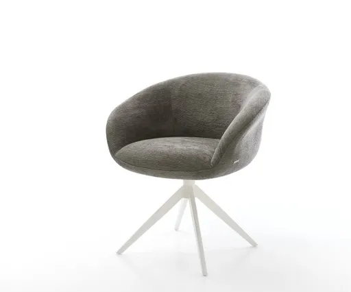 Jídelní židle Vinka-Flex s područkami bouclé měkký tmavě béžová