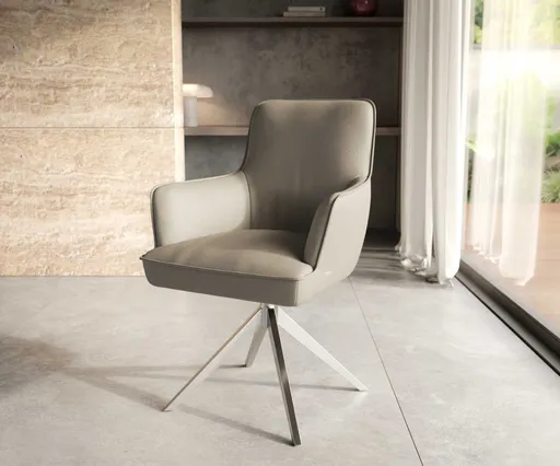 Otočná židle Heira-Flex s područkami křížová podnož široká