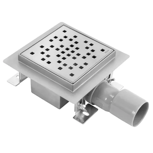 REA Podlahová vpusť DOTS 120x120 kartáčovaný nikl REA-G6202