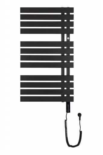 Instalprojekt Koupelnový elektrický radiátor POP STAR ELECTRO Barva radiátoru Černá, Rozměr radiátoru 500 × 980 mm, výkon 300 W RADPOPEL509031