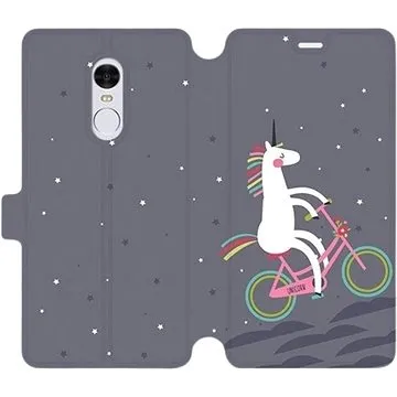 Flipové pouzdro na mobil Xiaomi Redmi Note 4 Global - V024P Jednorožec na kole (5903226110476)