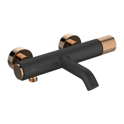 INVENA Vanová baterie MOONLIGHT černá/růžové zlato  BW-77-014-V