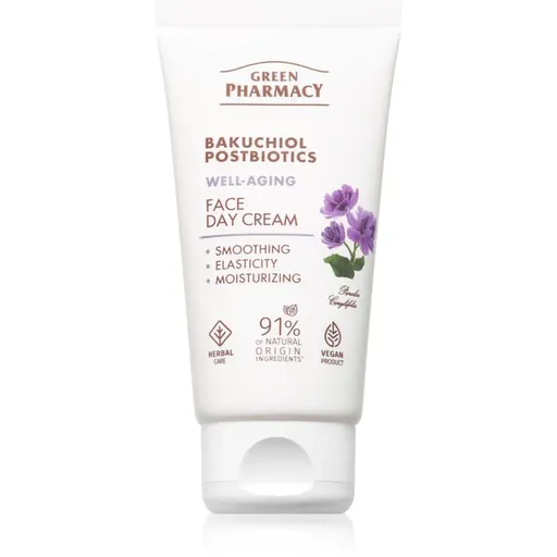 Green Pharmacy Bakuchiol & Postbiotics Day Face Cream omlazující ochranný denní krém 50 ml