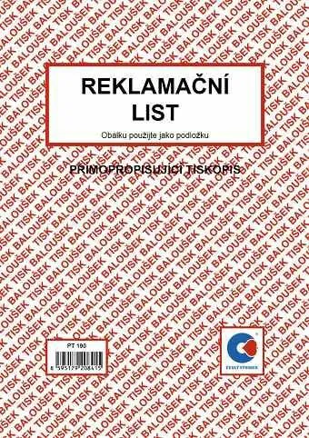 Reklamační list A5