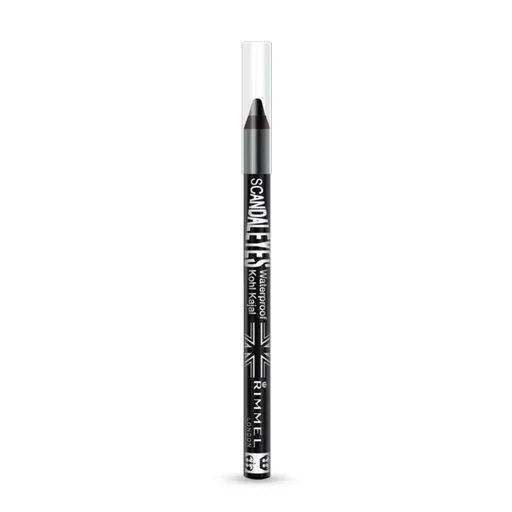 Rimmel Voděodolná kajalová tužka na oči Scandal Eyes 24H (Waterproof Kohl Kajal) 1,3 g 001 Black