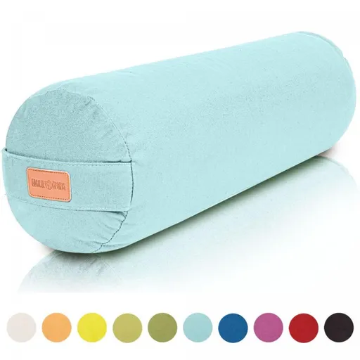 Gorilla Sports Polštář na jógu 65 x 20 cm, světle modrý