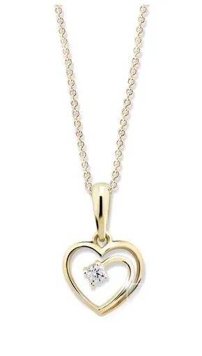 Cutie Jewellery Romantický přívěsek ze žlutého zlata Z6300-1602-40-10-X-L1