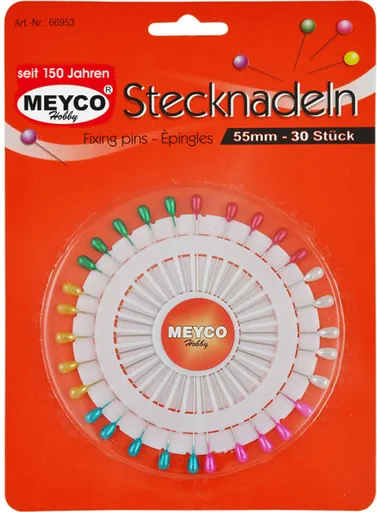Velké špendlíky sada 30 ks barevných 55mm