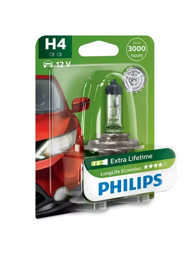 Philips H4 Long Life EcoVision 12V 12342LLECOB1