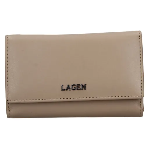 Dámská kožená peněženka Lagen Slávka - béžová