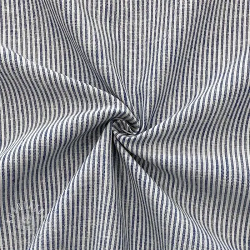 Len s bavlnou Lira medium stripe jeans