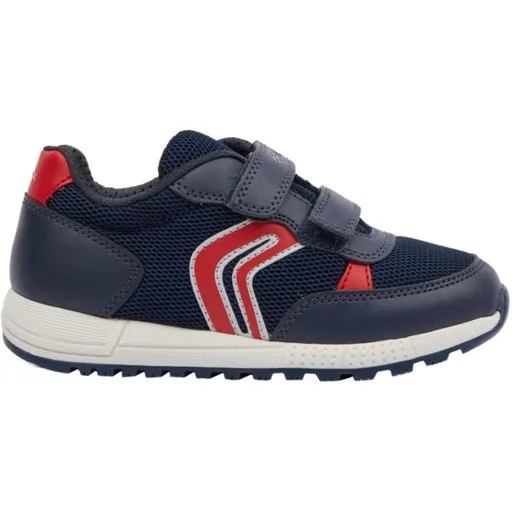 Geox J ALBEN Chlapecká volnočasová obuv, tmavě modrá, velikost