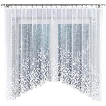 MyBestHome Dekorační oblouková krátká záclona WANDA 160 bílá 300x160 cm (5907693222069)