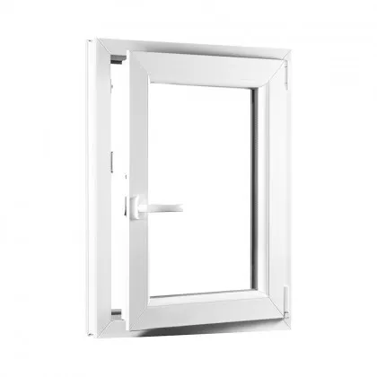 NOVÉ!!! Jednokřídlé plastové okno REHAU Smartline+, otvíravo-sklopné pravé 430 x 560