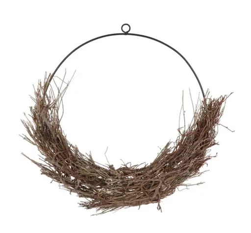 Kovový dekorativní kruh s větvičkami a levandulí Bonsai - 40 cm daan kromhout
