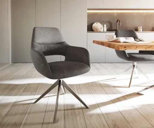 Otočná židle Yago-Flex s područkami křížová podnož široká