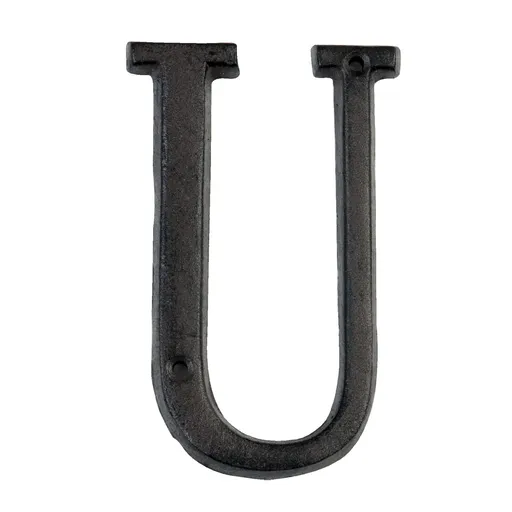 Nástěnné kovové písmeno U - 13 cm Clayre & Eef