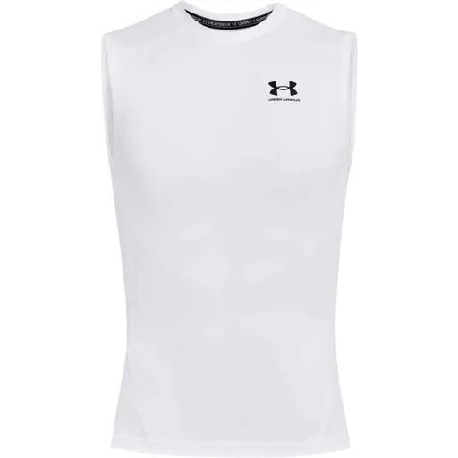 Under Armour HG ARMOUR COMP SL Pánské tílko, bílá, velikost XXXL