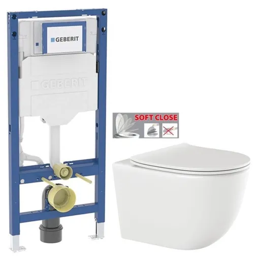 GEBERIT Duofix bez tlačítka + WC INVENA TINOS  + SEDÁTKO 111.300.00.6 NO1