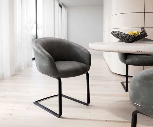 Jídelní židle Vinka-Flex s područkami konzolová podnož plochá