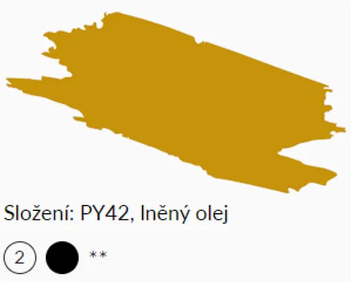 Olejová barva Umton 20ml – 0070 Železitá žluť