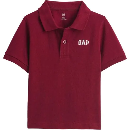 GAP V-FRCH SS LOGO PIQUE POLO Dětské polo tričko, červená, velikost 5Y