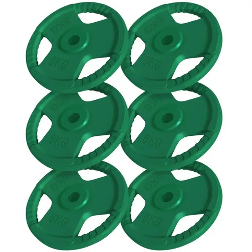 Gorilla Sports Sada litinových kotoučů, 6 x 5 kg