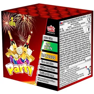 Ohňostroj - baterie výmetnic party 20 ran  (8595596314300)