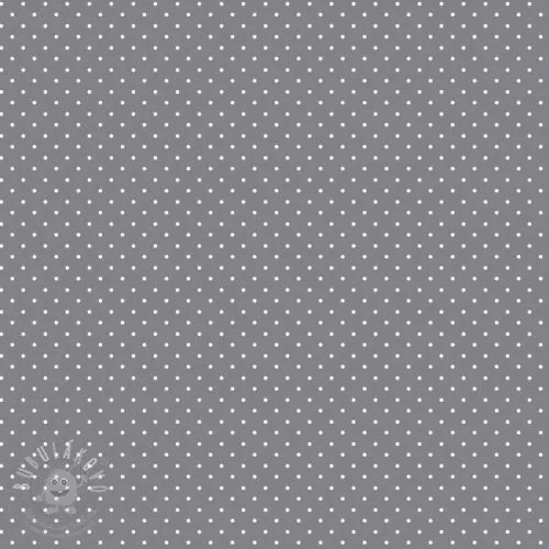 Bavlněná látka Petit dots grey