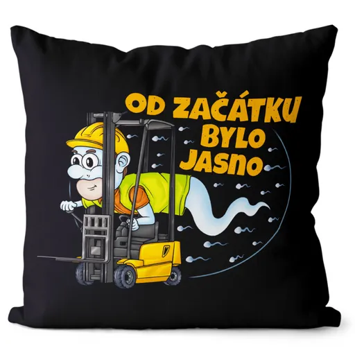 Polštář Skladnická spermie (Velikost: 55 x 55 cm)