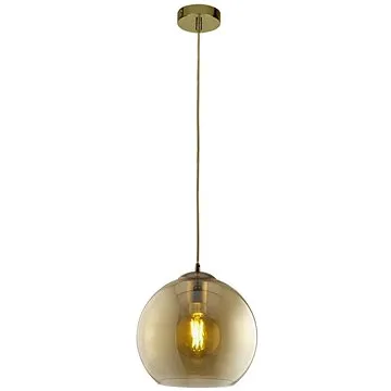 Searchlight - Lustr na lanku BALL 1xE27/60W/230V Hnědá (113831)