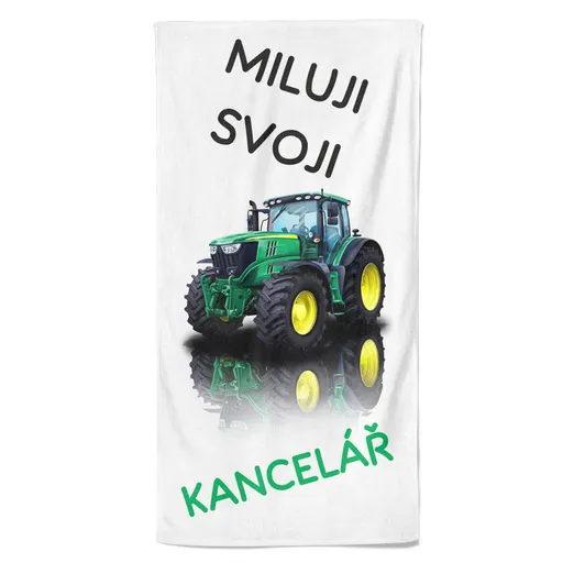 Osuška Miluji svou kancelář (Velikost osušky: 100x170cm)
