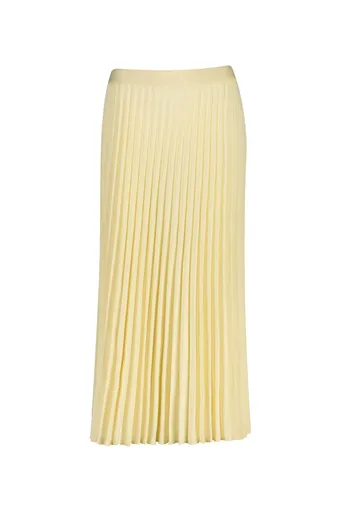 SUKNĚ GANT MIDI PLEATED SKIRT VANILLA YELLOW
