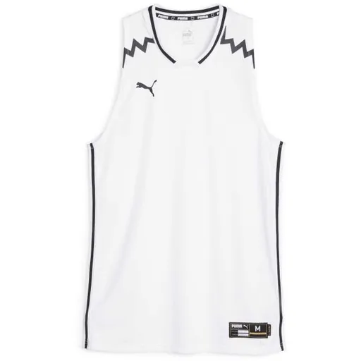 Puma HOOPS TEAM GAME JERSEY Pánský dres, bílá, velikost
