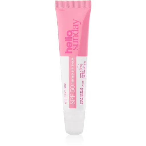 hello sunday the rose one tinted lip balm tónovací balzám na rty SPF 50 15 ml