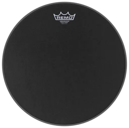 Remo 14" Ambassador Black Suede