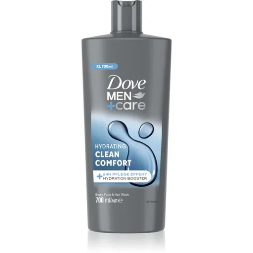 Dove Men+Care Clean Comfort sprchový gel na obličej, tělo a vlasy 700 ml