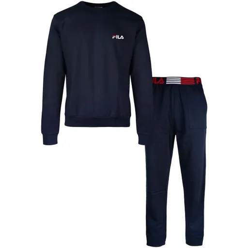 Fila IN COTTON BRUSHED FLEECE Pánská tepláková souprava, tmavě modrá, velikost