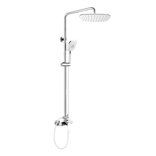 Mereo Viana sprchová baterie s talířovou hranatou sprchou, bílá CBE60104SJ