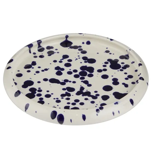 BOOGY SPLASH Talíř 12 cm - tm. modrá