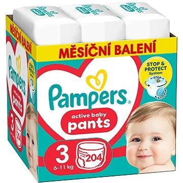 PAMPERS Pants Vel. 3 (204 ks) (8006540497678)