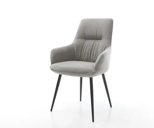 Jídelní židle Zelia-Flex s područkami strukturovaná látka Měkký