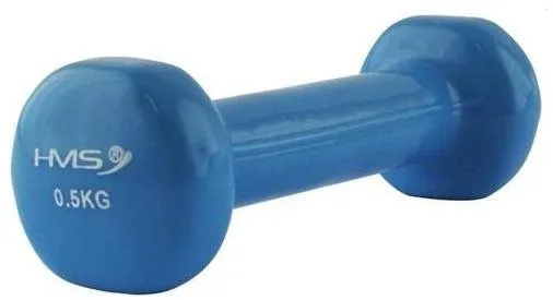 Litinová činka pokrytá vinylem HMS 0,5 kg (17-6-007)