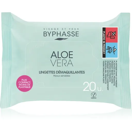 BYPHASSE Aloe Vera odličovací ubrousky 20 ks