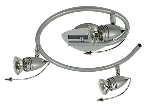 Stropní svítidlo Thunder spirála 3*50W GU10 230V chrom antracit