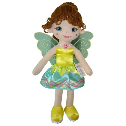 TULIMI Hadrová panenka Florentýna, 45 cm - zelená