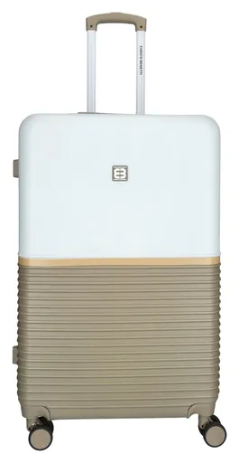 Velký cestovní kufr na kolečkách Enrico Benetti Princetown L Taupe/Ivory