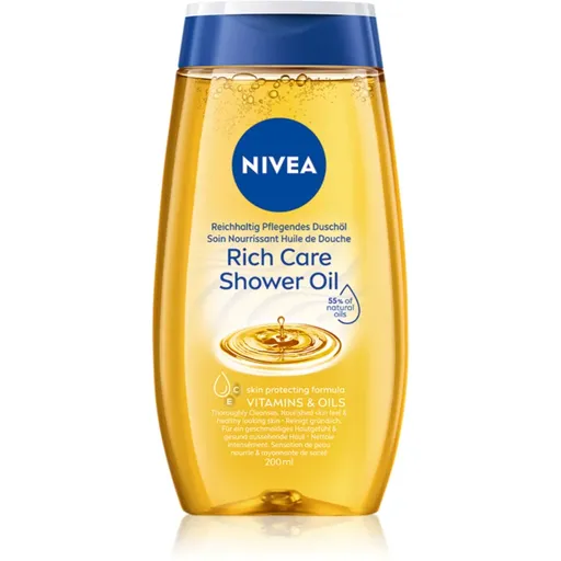 Nivea Natural pečující sprchový olej 200 ml