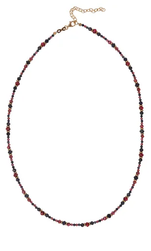 Alisia Jedinečný náhrdelník s granáty a safíry AL5228.01.000