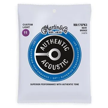 MARTIN Authentic SP 80/20 Bronze Custom Light - 3 Packs (HN202241)